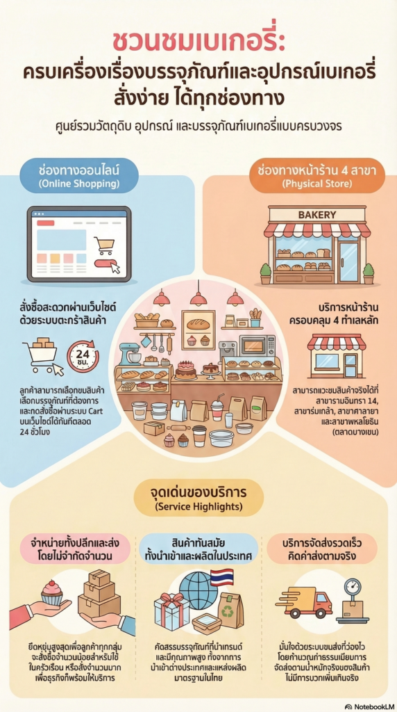 ชวนชม เบเกอรี่ ศูนย์กลาง กล่องใส่ขนม มีให้เลือกมากที่สุด